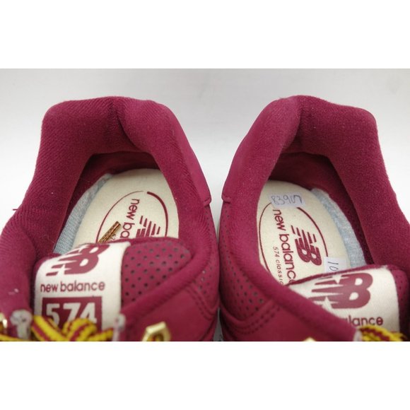 New Balance 574 Maroon Lace Up Athletic Sneakers Shoes Men\'s 8.5 D main image 4
